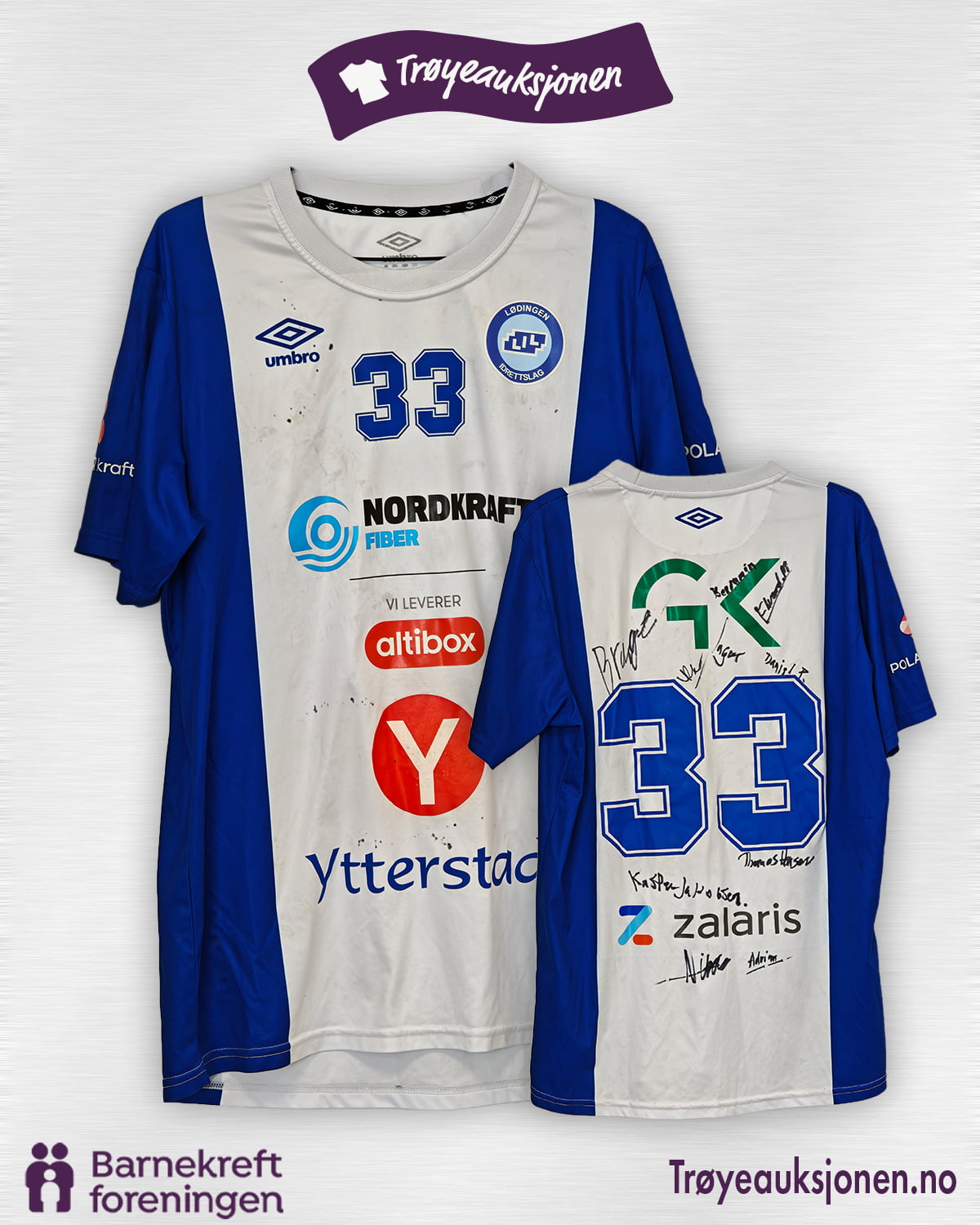 Signert fotballdrakt fra Lødingen IL, Lødingen