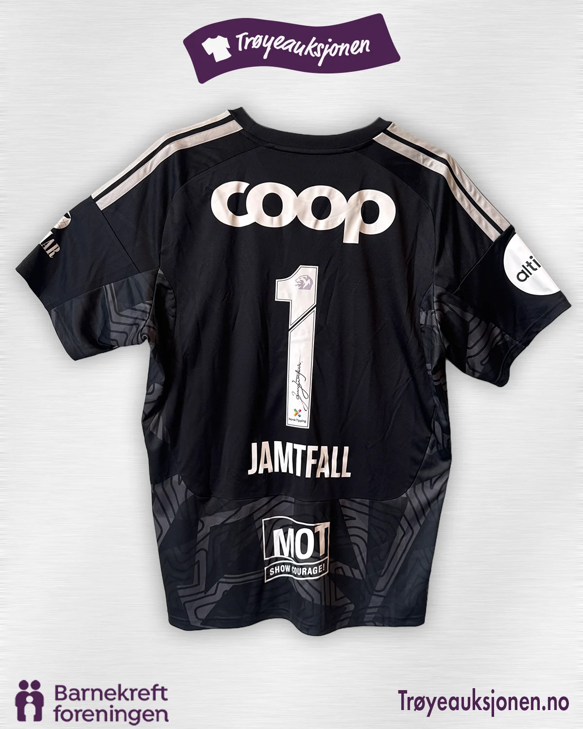 Signert fotballdrakt fra Jørn Jamtfall, Rosenborg