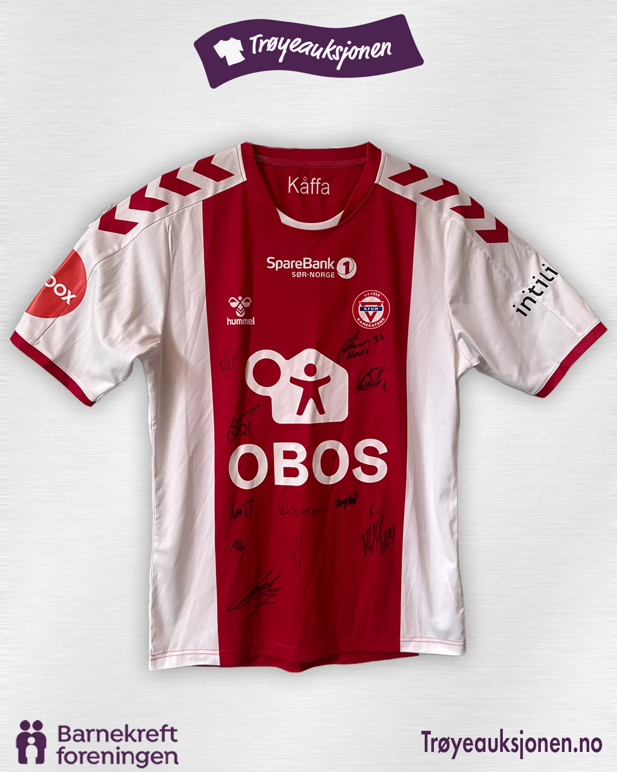 Signert fotballdrakt fra KFUM Oslo, KFUM