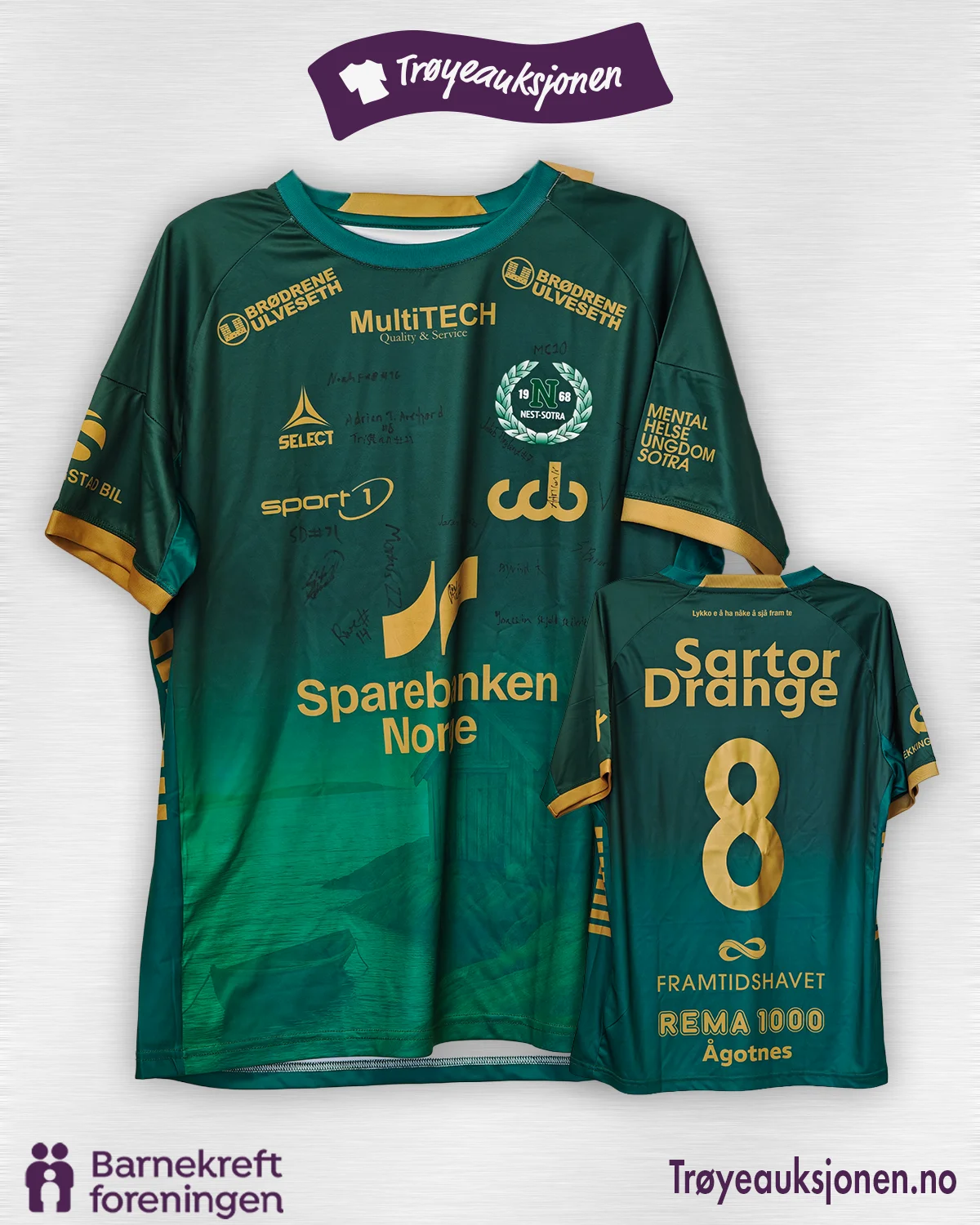 Signert fotballdrakt fra Nest-Sotra, Nest-Sotra