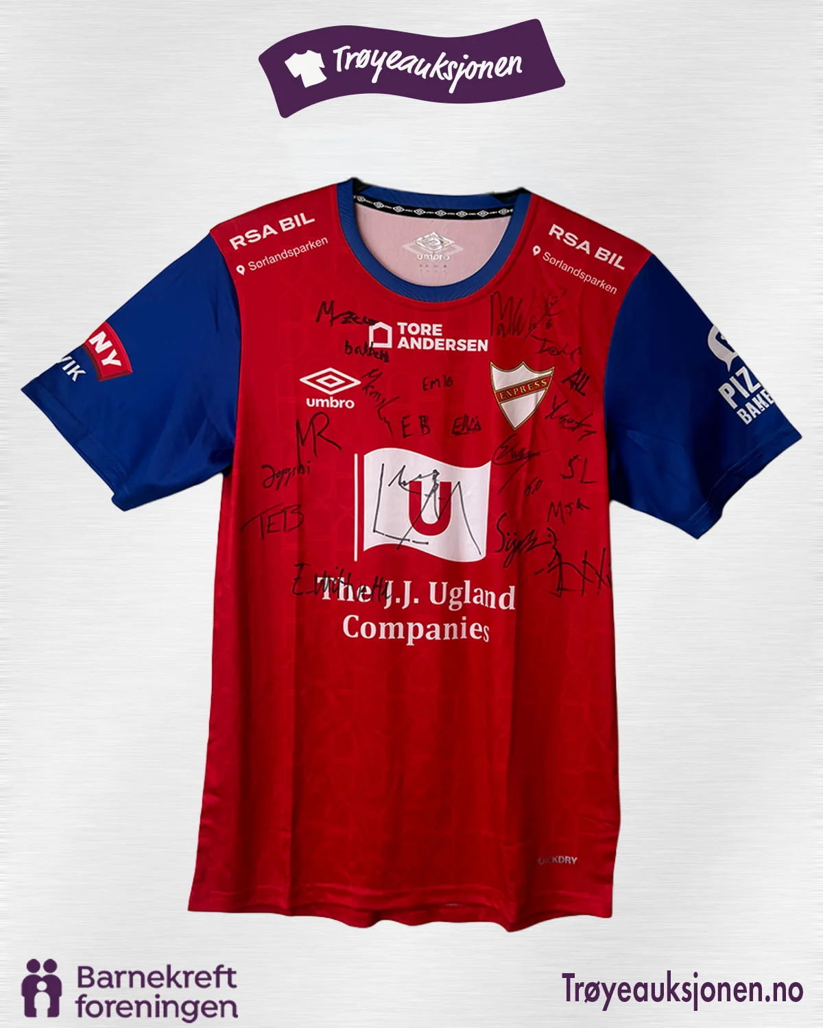 Signert fotballdrakt fra IL Express, Herrer