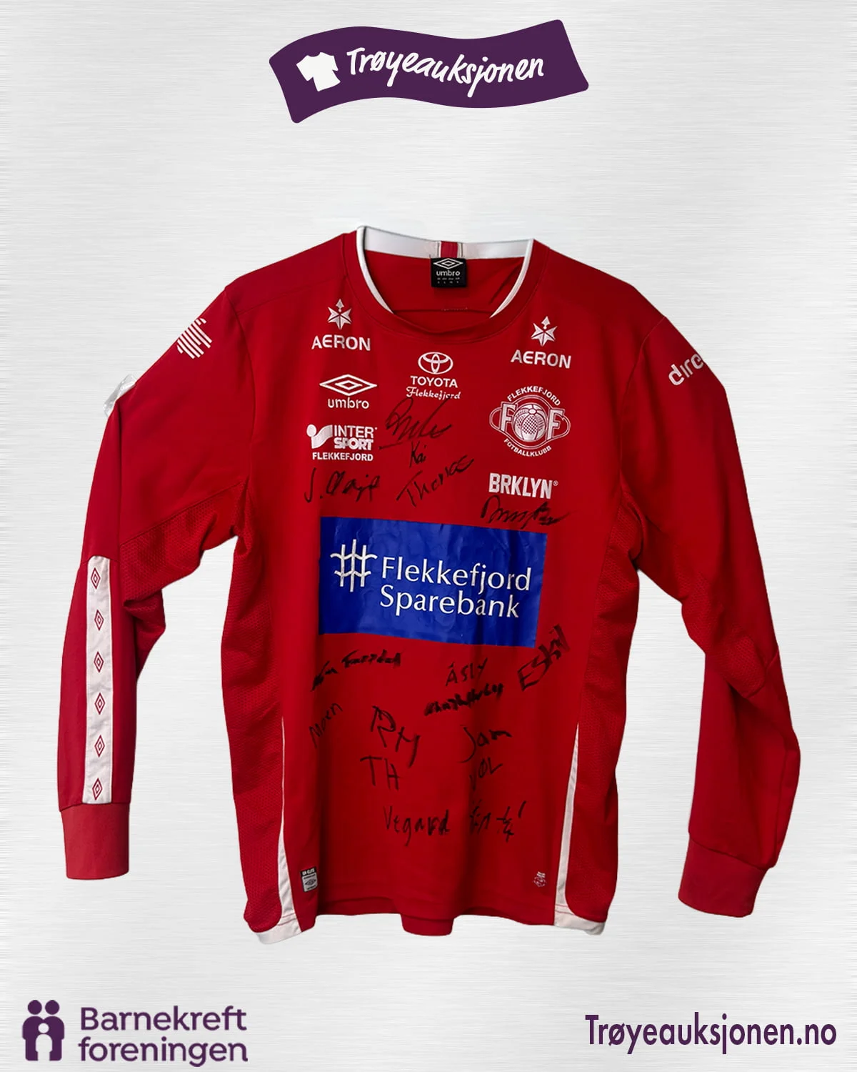 Signert fotballdrakt fra Flekkefjord, Herrer