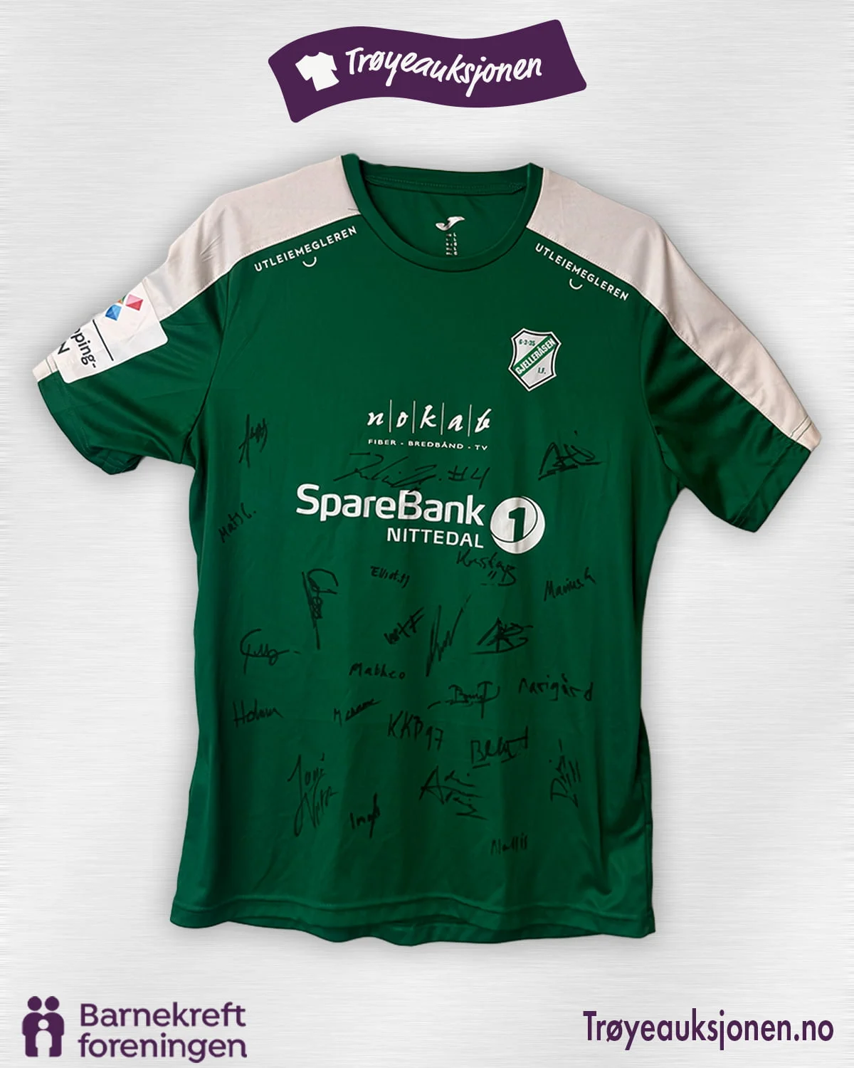 Signert fotballdrakt fra Gjelleråsen IF, Herrer