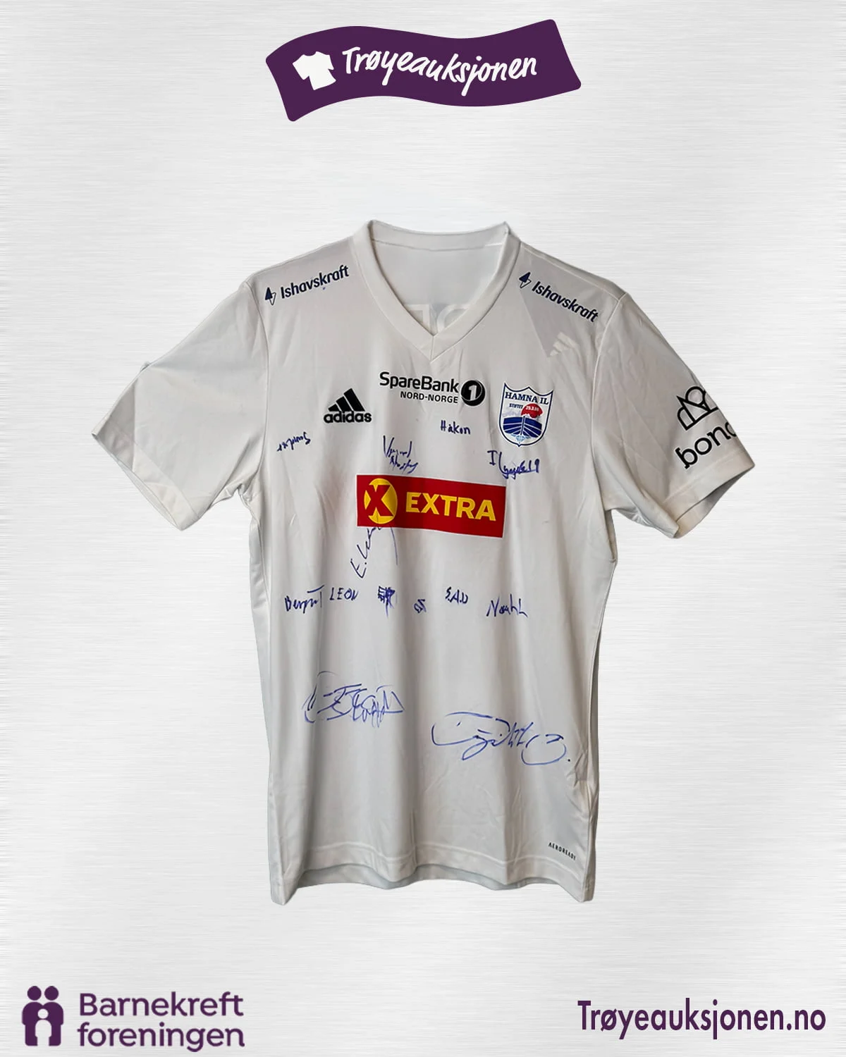Signert fotballdrakt fra Hamna IL, Herrer