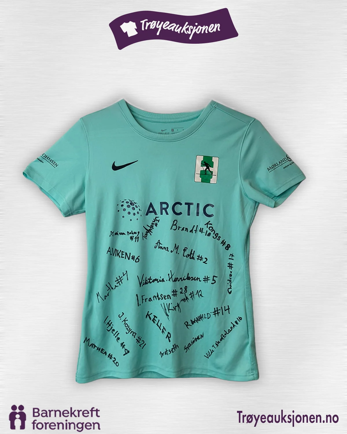 Signert fotballdrakt fra Heming, Kvinner