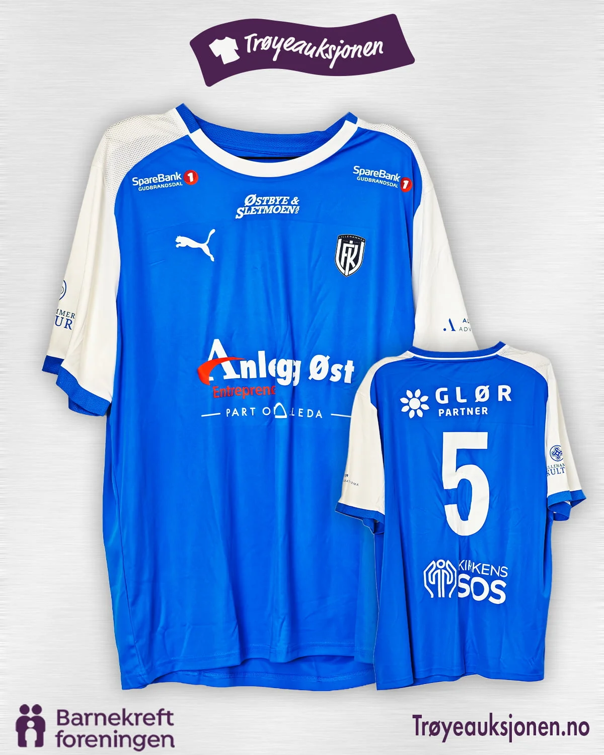 Signert fotballdrakt fra Lillehammer FK, Herrer