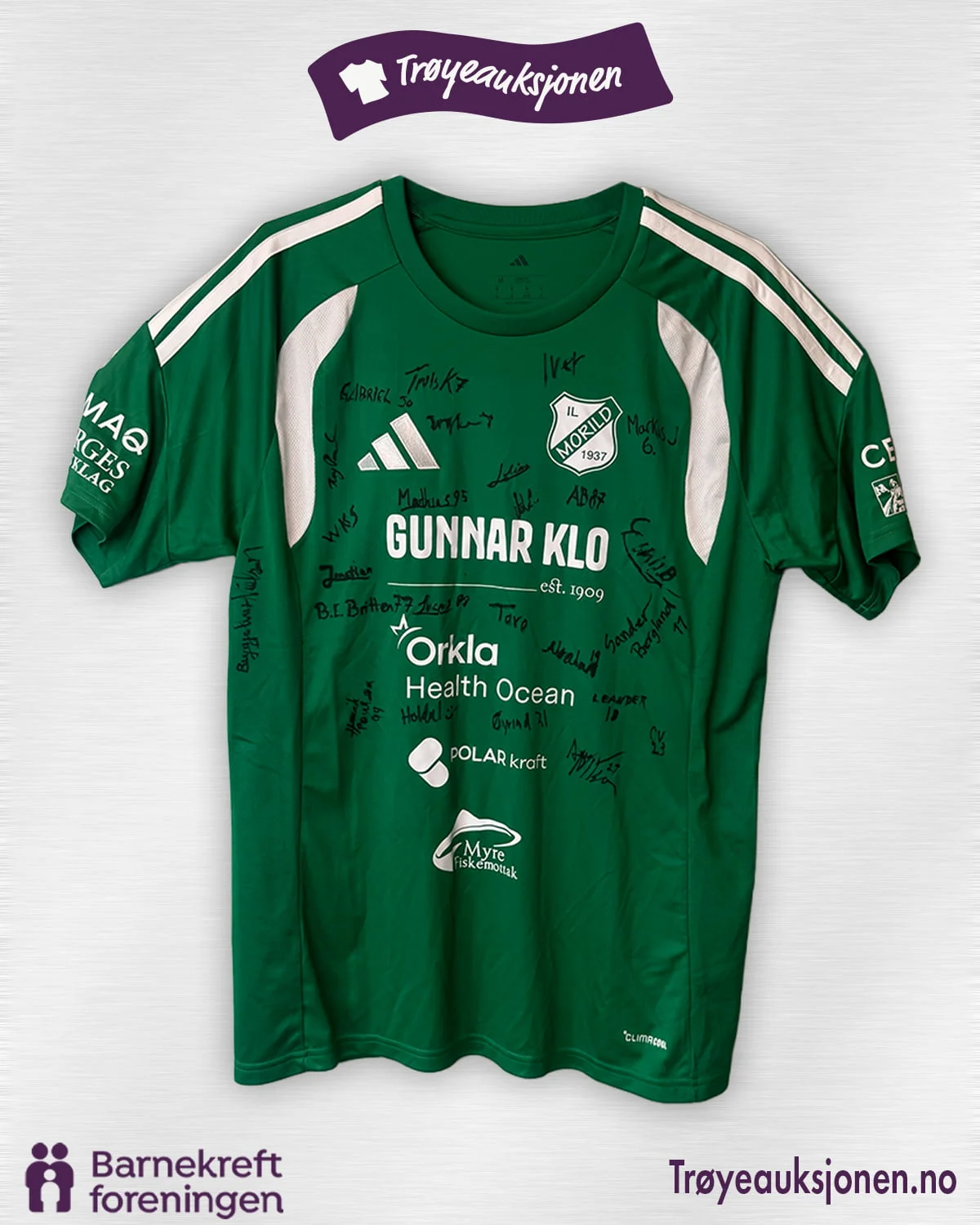 Signert fotballdrakt fra IL Morild, Herrer