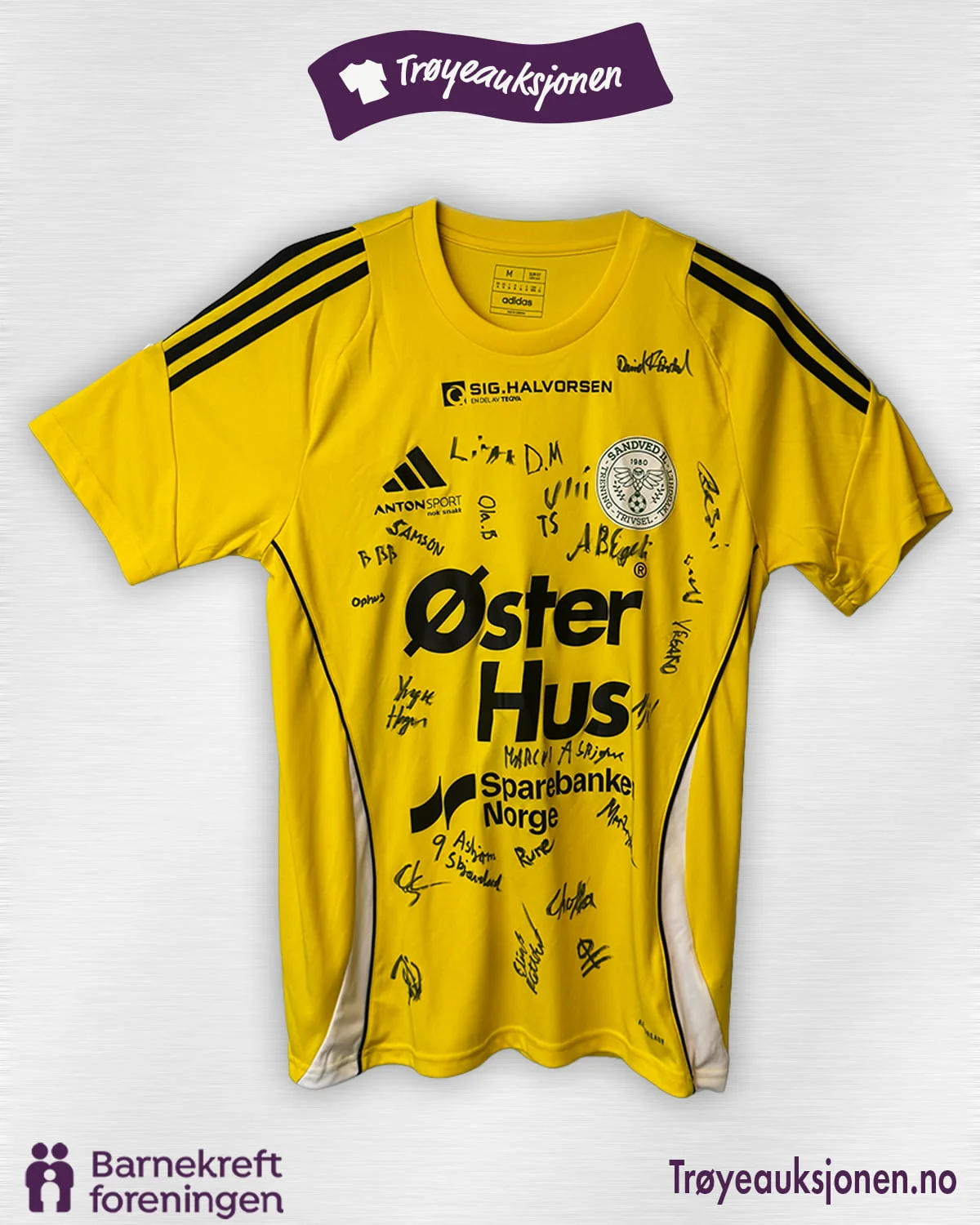 Signert fotballdrakt fra Sandved IL, Herrer