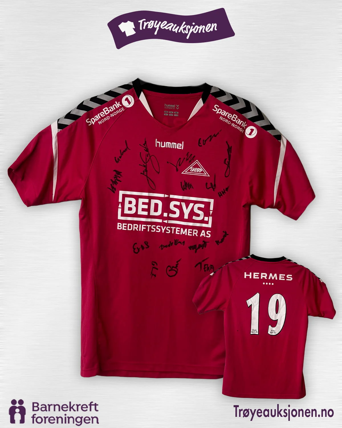 Signert fotballdrakt fra Skarp, Herrer