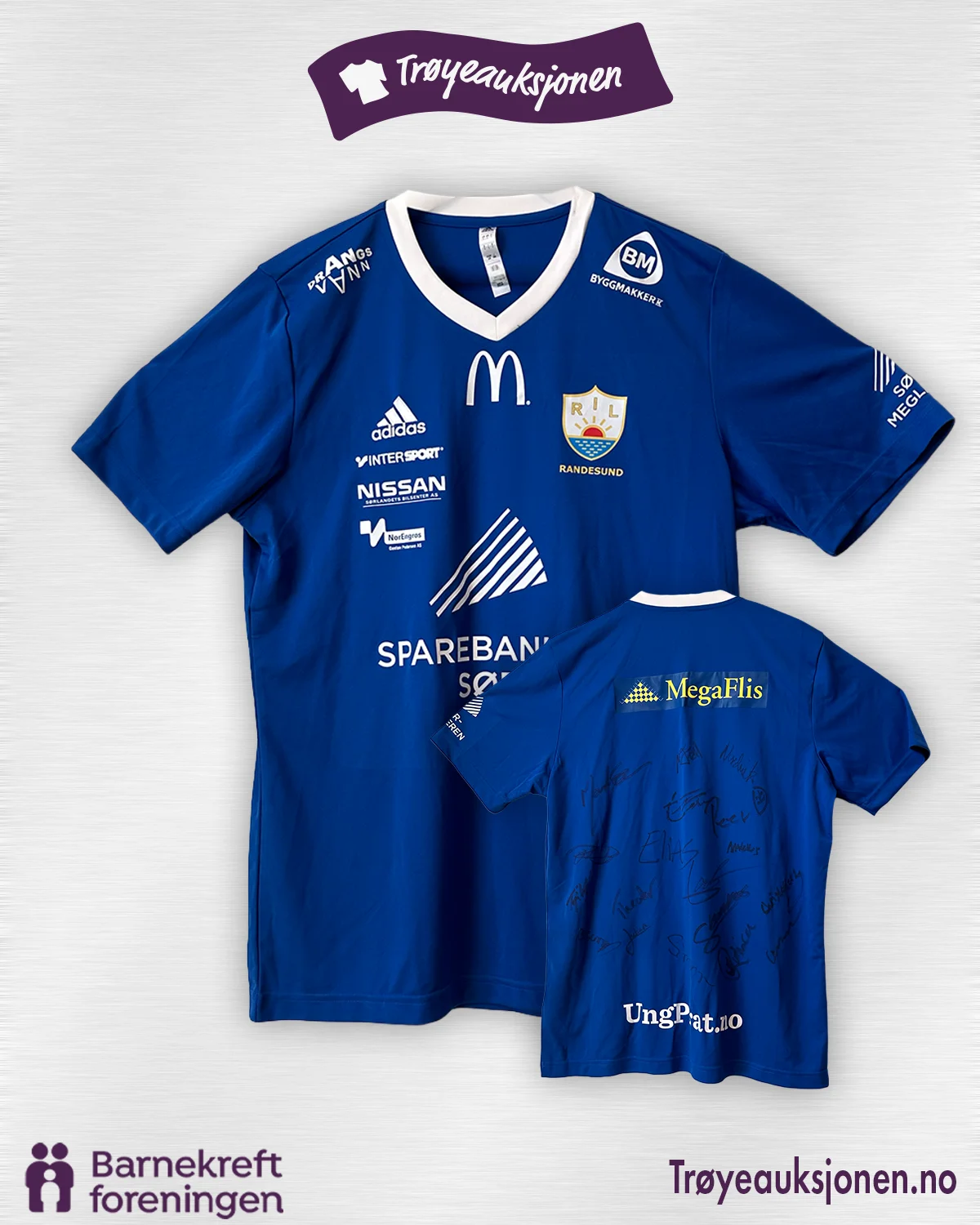Signert fotballdrakt fra Randesund IL, Herrer