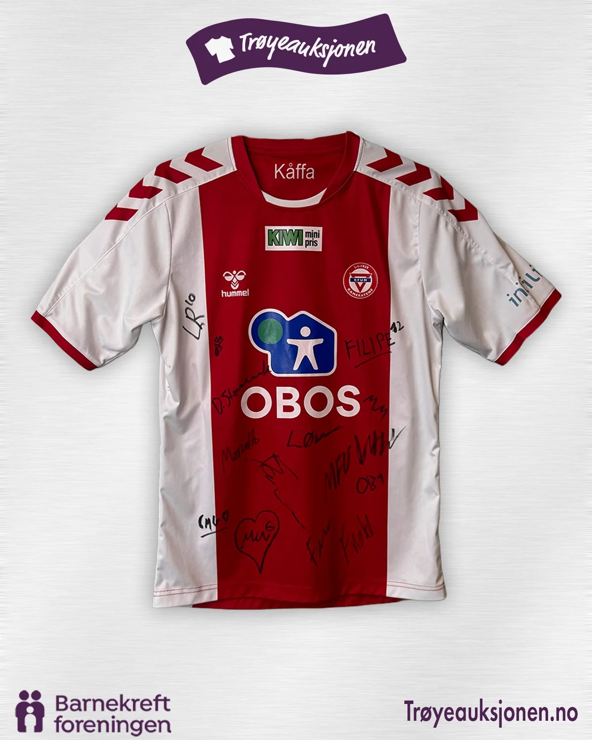 Signert futsaldrakt fra KFUM, Lagsignert