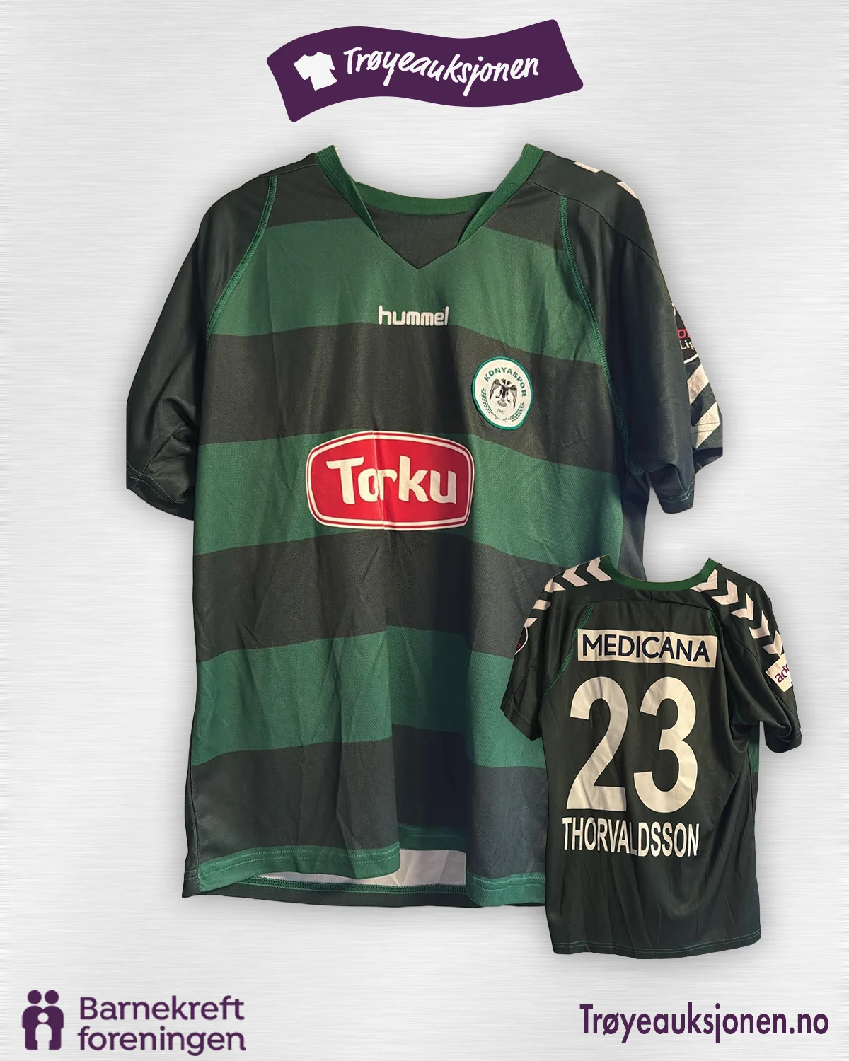 Signert fotballdrakt fra Konyaspor, Matchworn