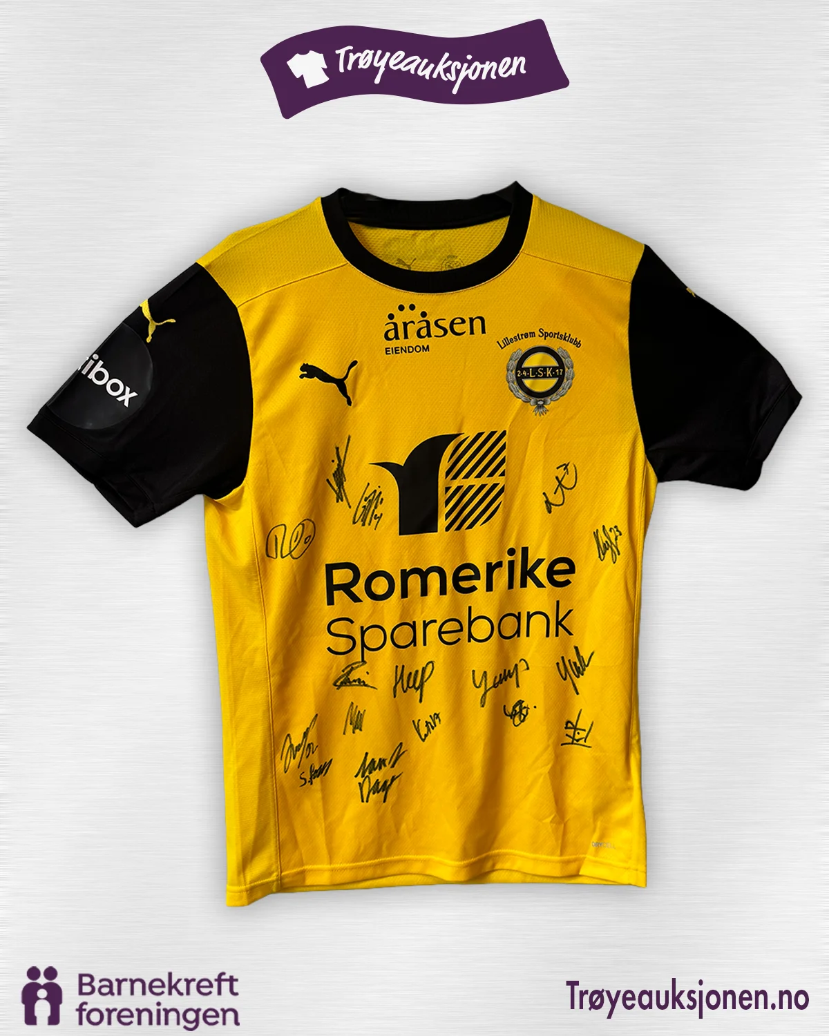 Signert fotballdrakt fra Lillestrøm SK, Herrer