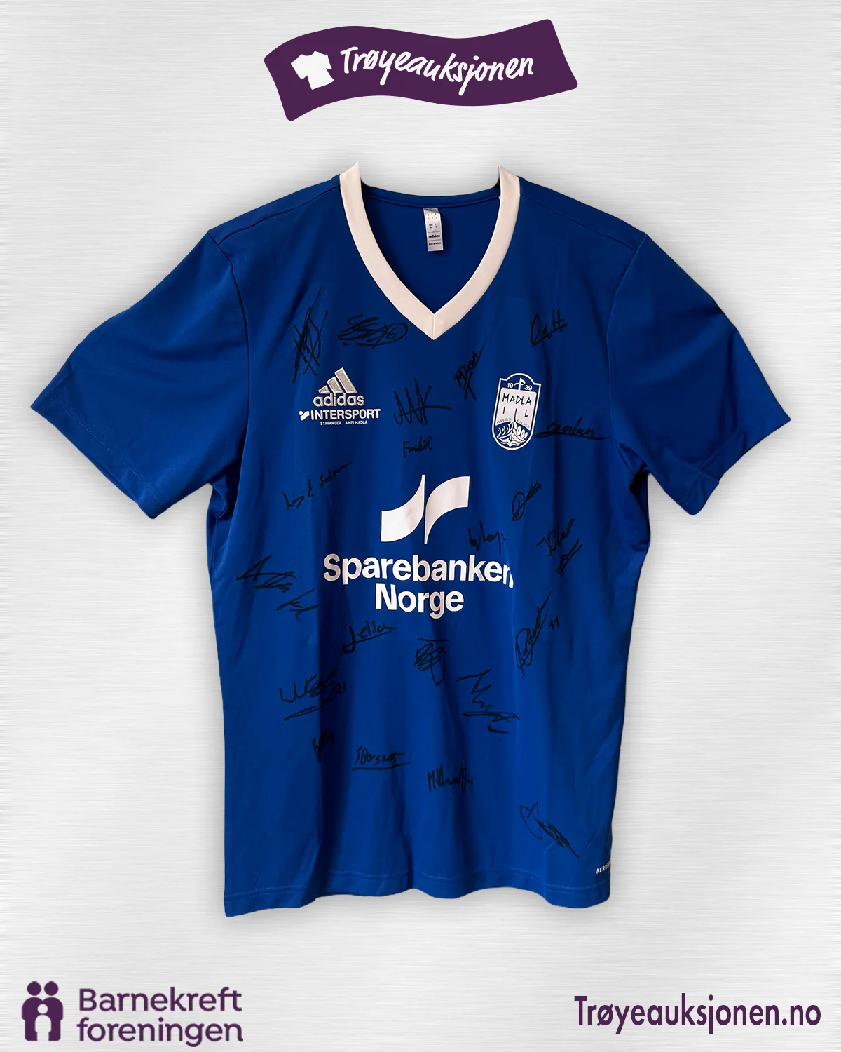 Signert fotballdrakt fra Madla IL, Herrer