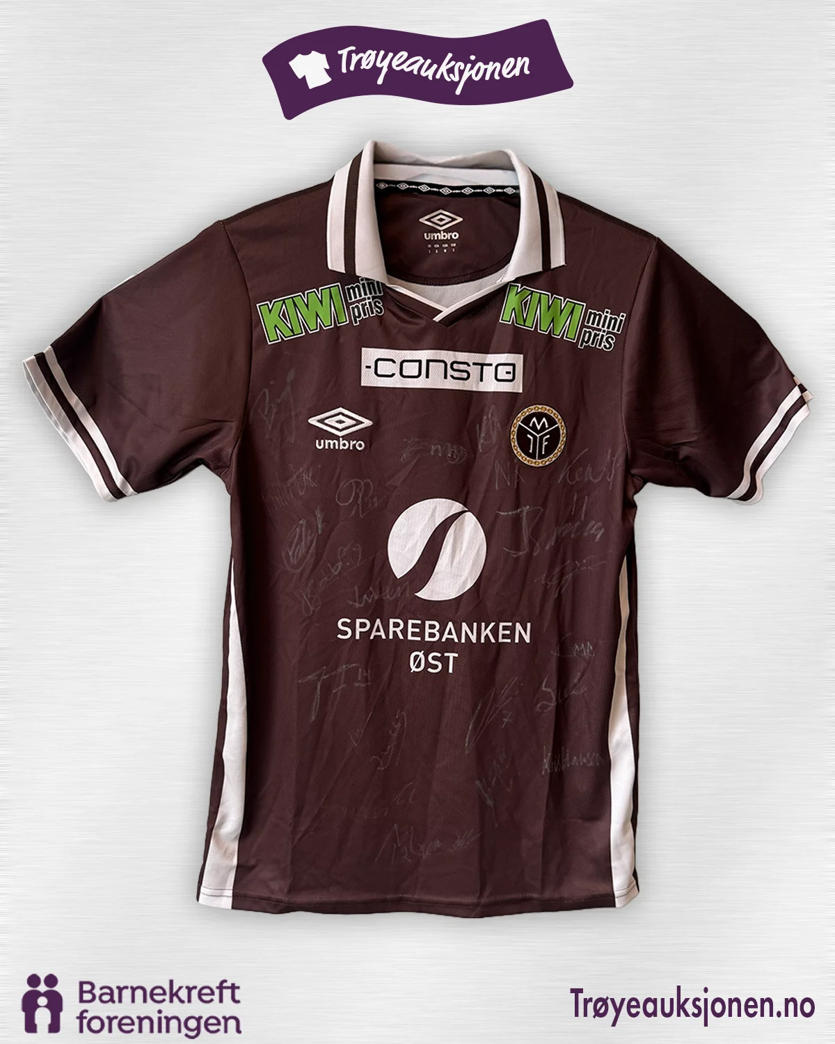 Signert fotballdrakt fra Mjøndalen Toppfotball, Herrer
