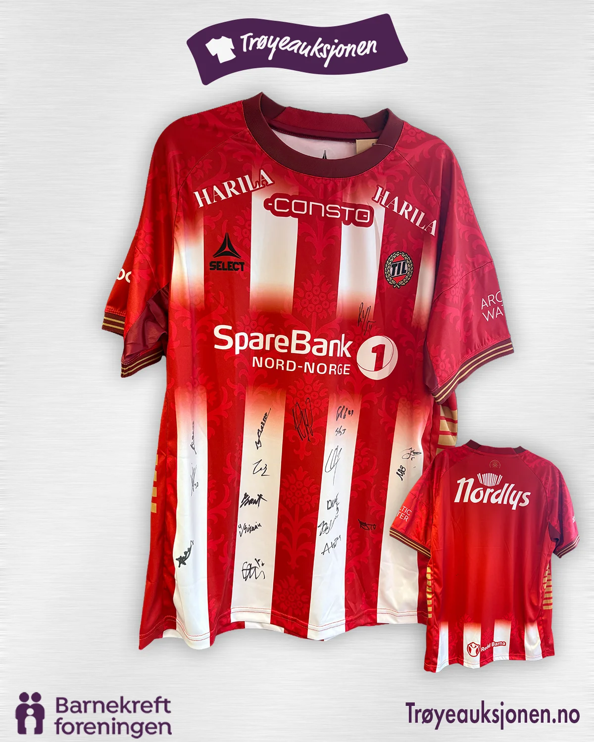 Signert fotballdrakt fra Tromsø, Lagsignert