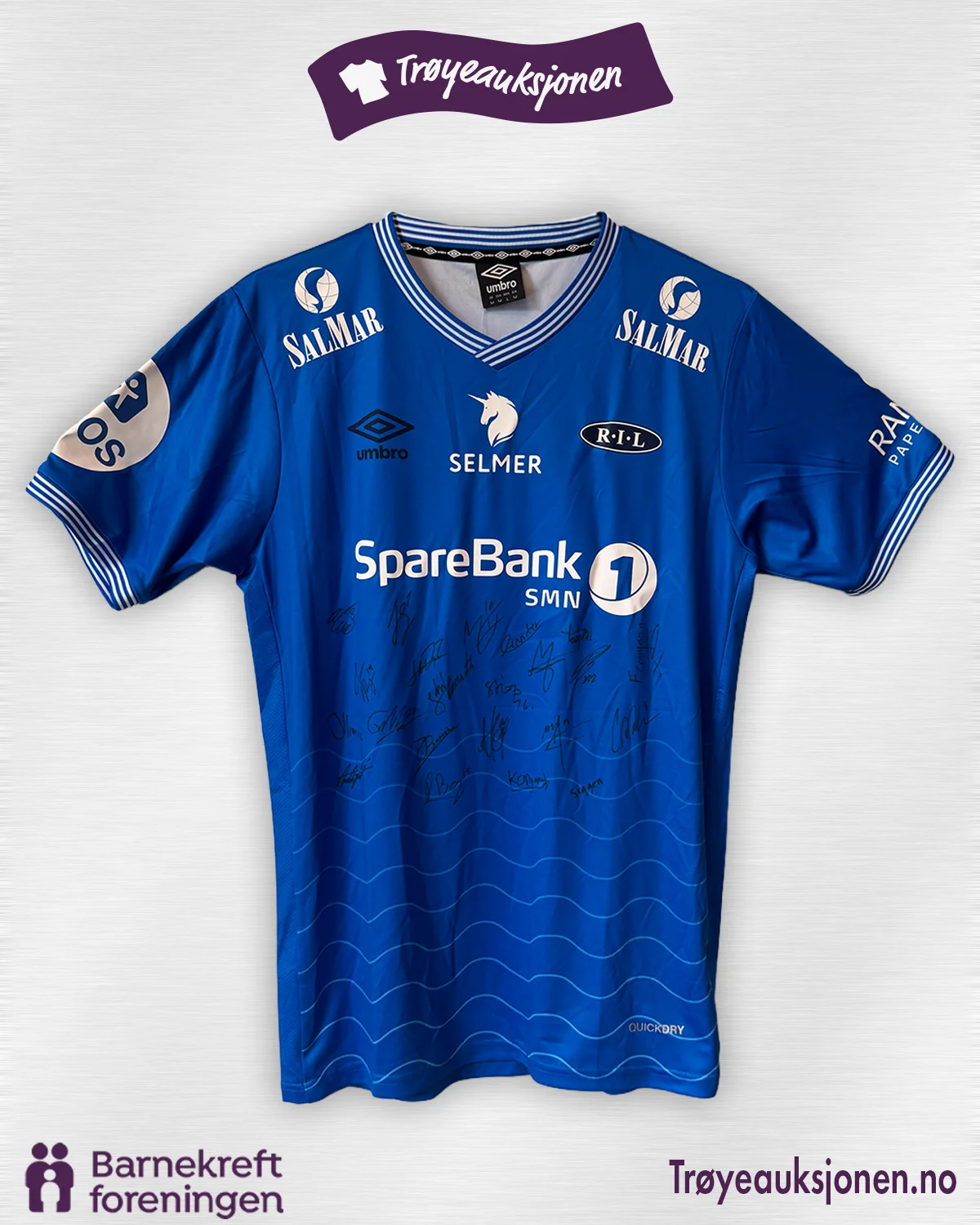 Signert fotballdrakt fra Ranheim, Lagsignert