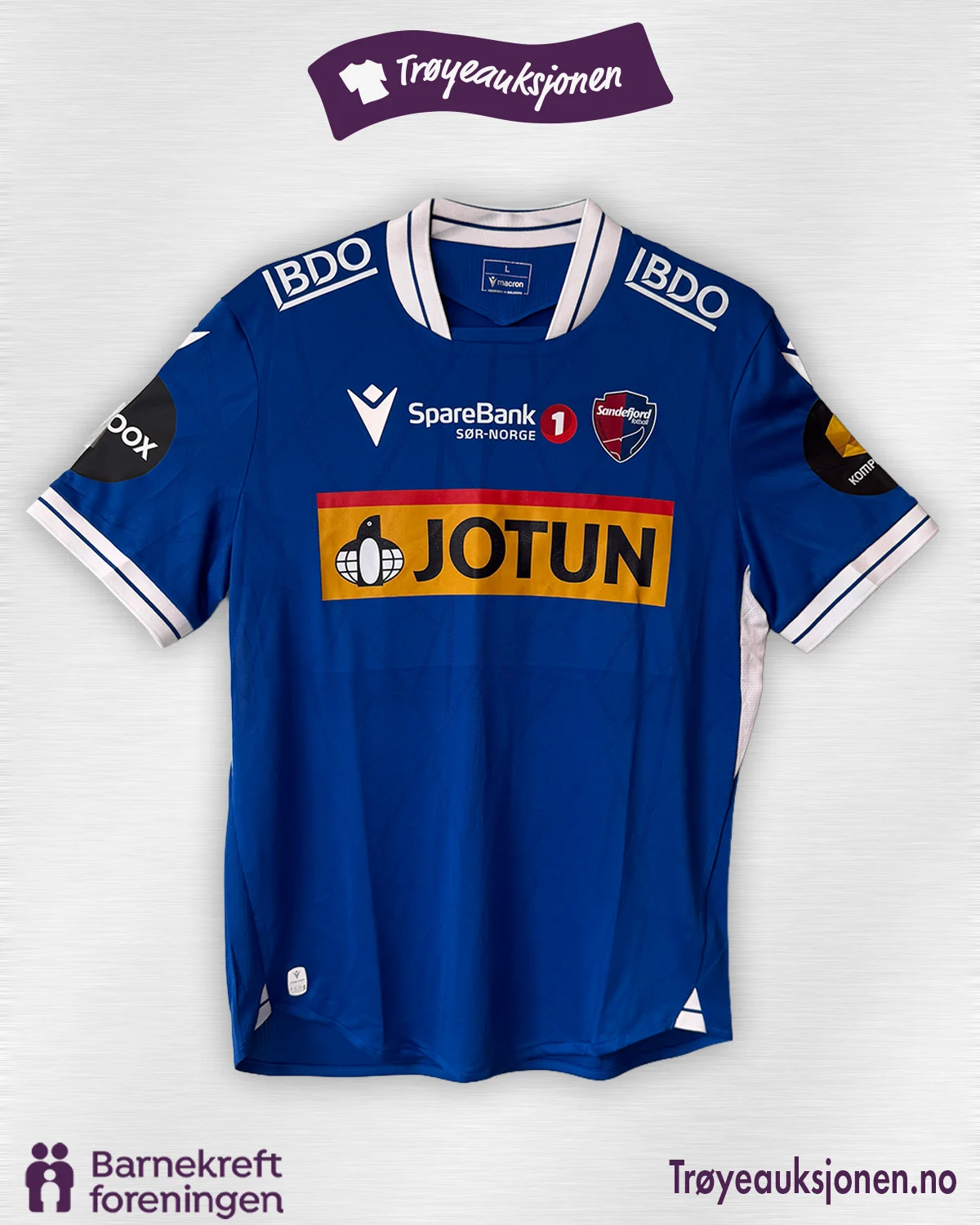 Signert fotballdrakt fra Sandefjord, Lagsignert