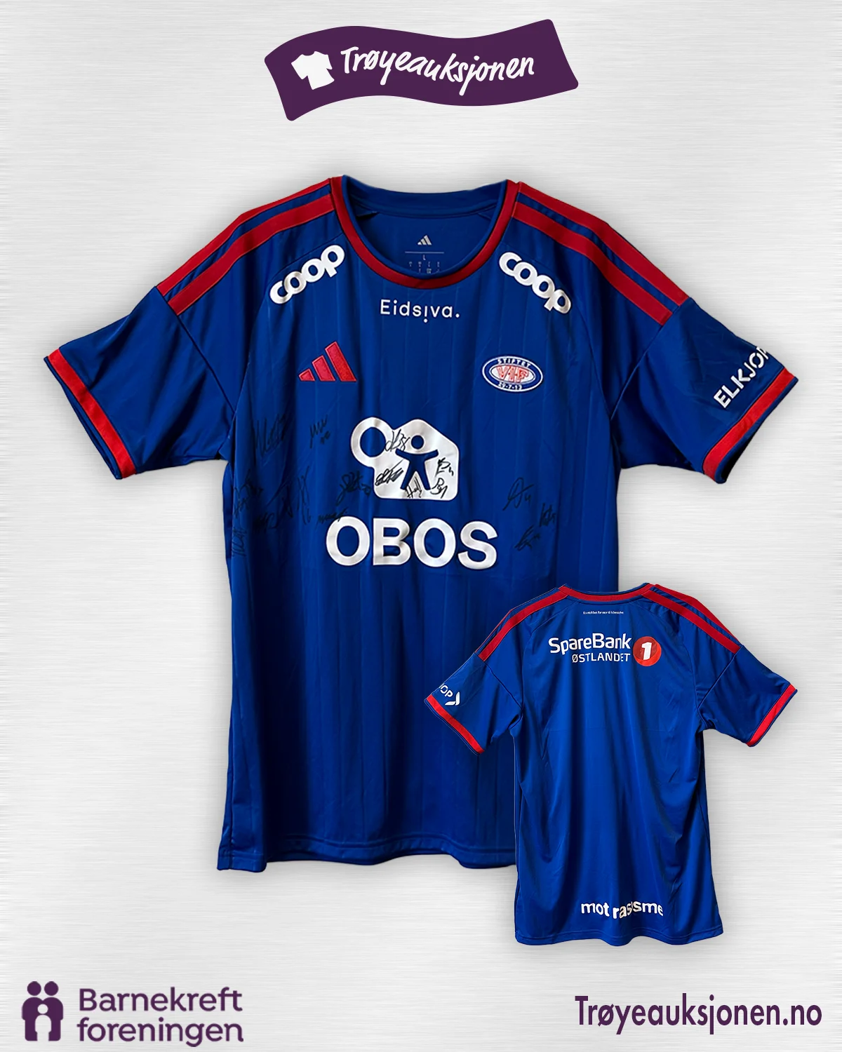 Signert fotballdrakt fra Vålerenga, Lagsignert