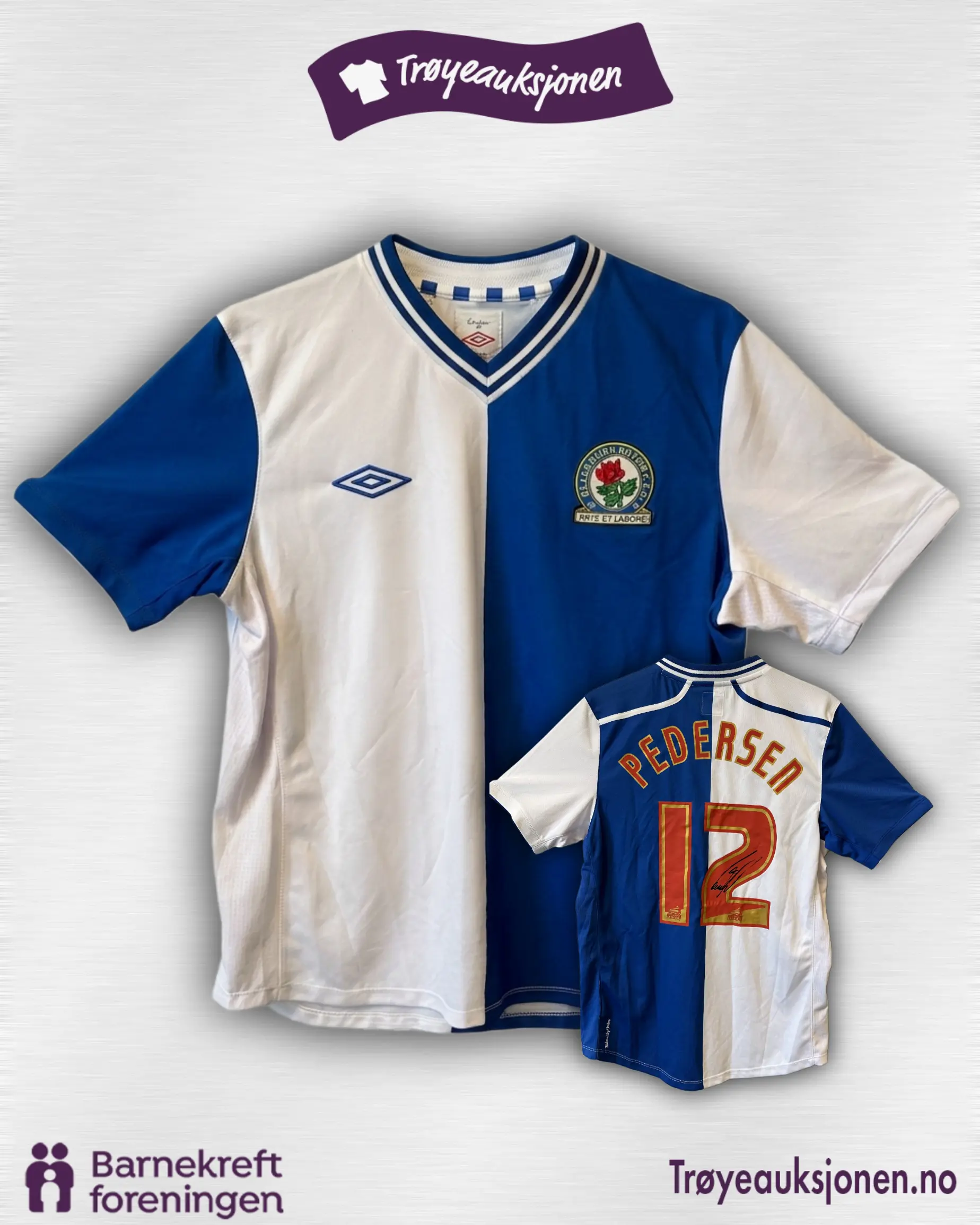 Signert fotballdrakt fra Morten Gamst Pedersen, MatchWorn & Signed